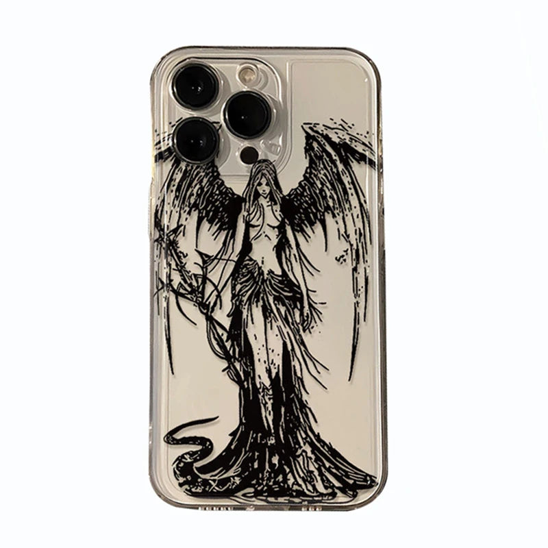 Clear Angel iPhone Case