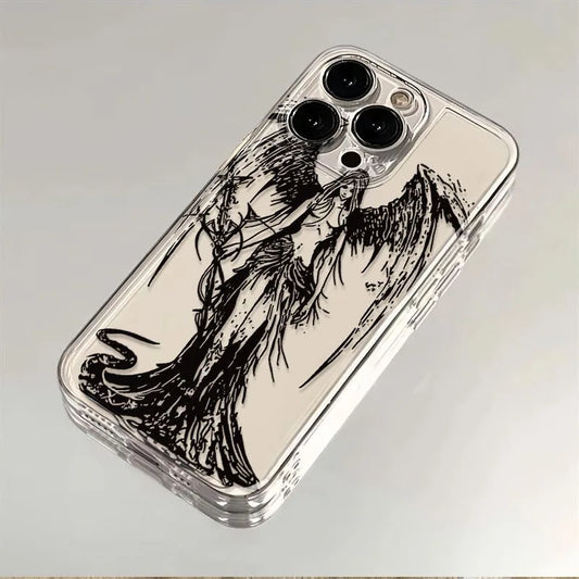 Clear Angel iPhone Case