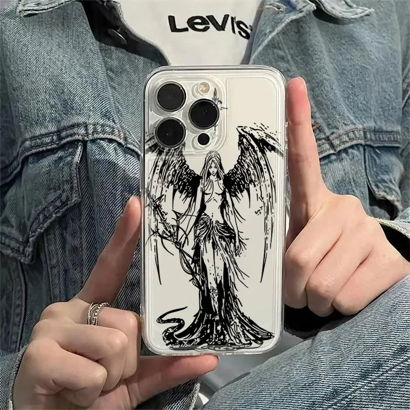 Clear Angel iPhone Case