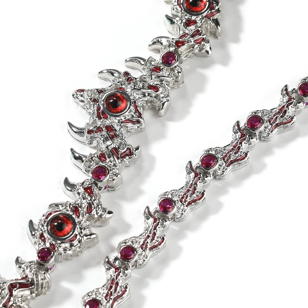 Heresy Red Rhinestone Chain