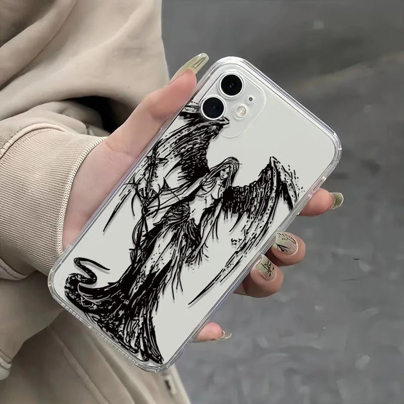 Clear Angel iPhone Case